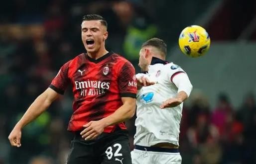 意杯-米兰4-1大胜卡利亚里挺进八强 约维奇双响特奥两助攻