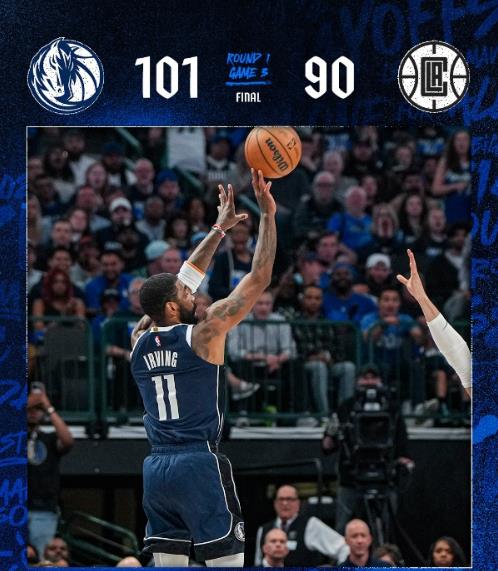 NBA直播战报:快船90-101独行侠,东契奇跟欧文合砍43分,独行侠总比分2-1领先 NBA直播战报:快船90-101独行侠,东契奇跟欧文合砍43分,独行侠总比分2-1领先