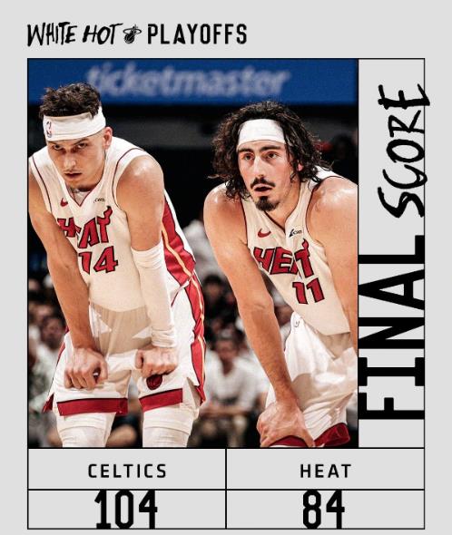 NBA直播战报:凯尔特人104-84热火,塔图姆狂砍22分11板,绿军取得总比分领先 NBA直播战报:凯尔特人104-84热火,塔图姆狂砍22分11板,绿军取得总比分领先